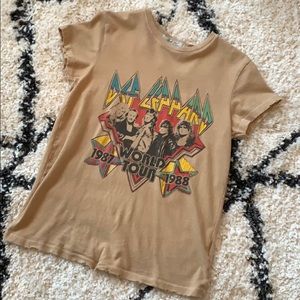 Junk Food Def Leppard Tee XS NWOT